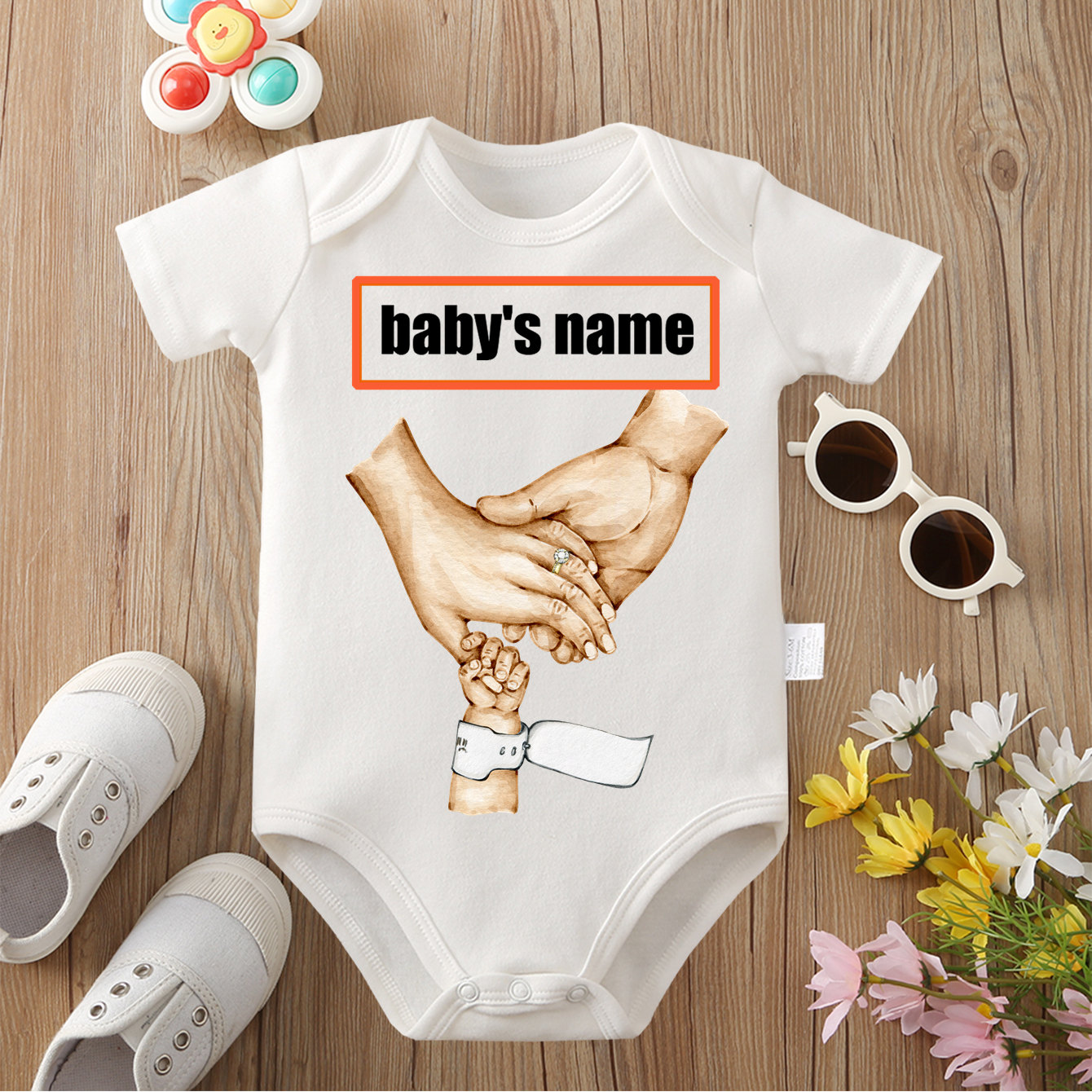 Baby Products Name - Комбинезон с индивидуальным текстом (имя ребенка),