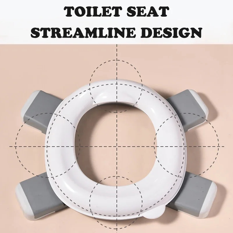 Toddler Potty Training Seat - Детский складной дорожный горшок 3-в-1 синего