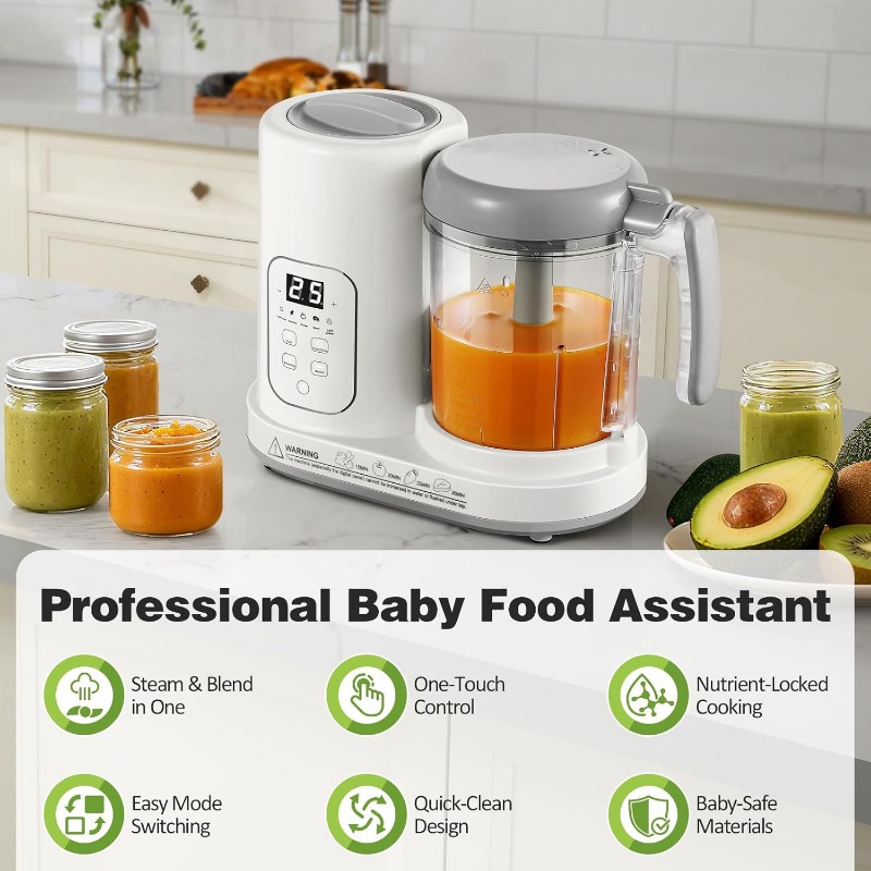 Пароварка-блендер для детского – обзор и цена Baby Food Maker Blender