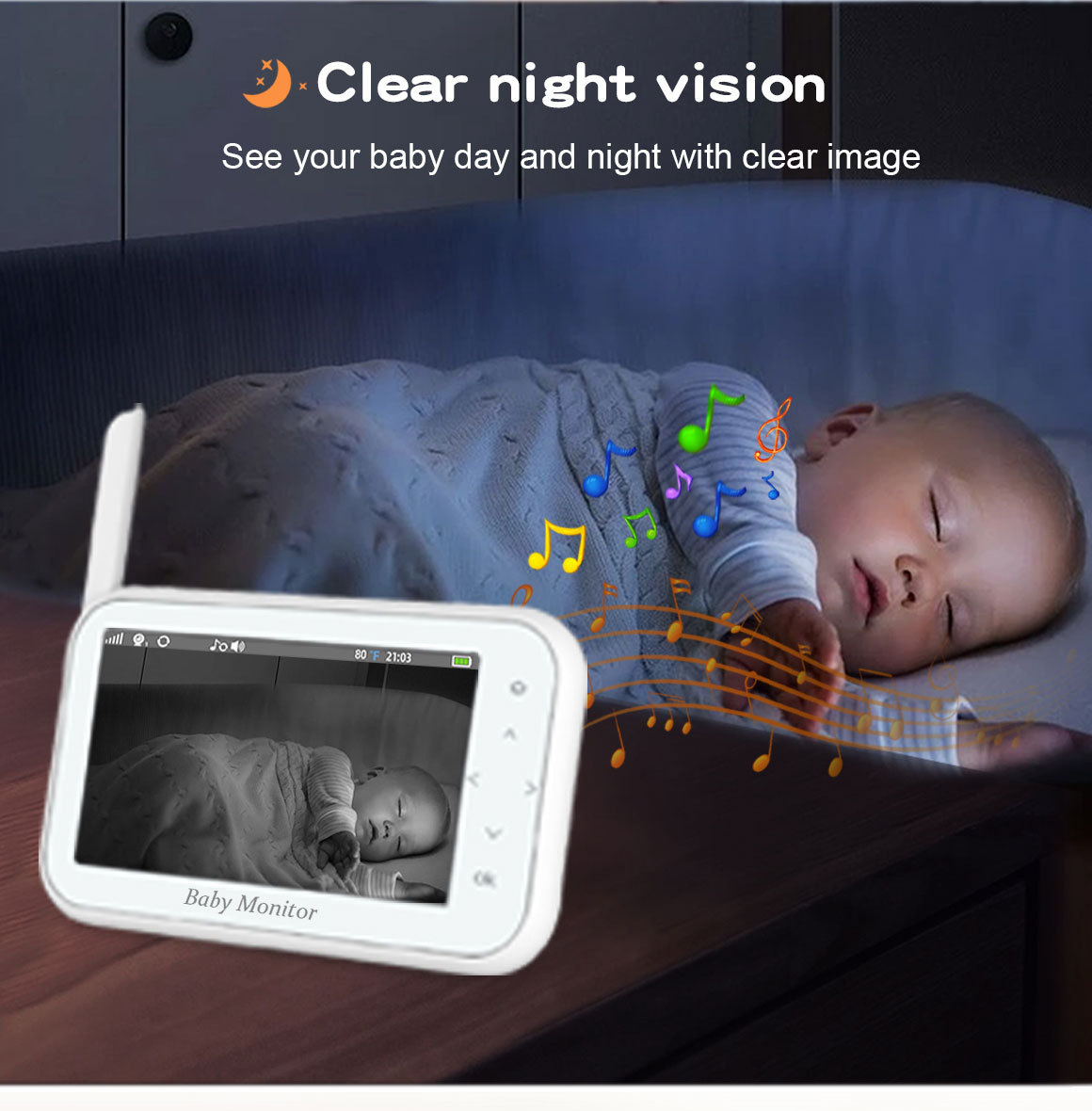 Беспроводная PTZ-камера-видеон – обзор и цена Wireless Baby Monitor